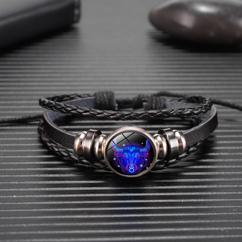 🔮Zodiac Constellation Bracelet – Braided Cosmic Energy🌌✨️