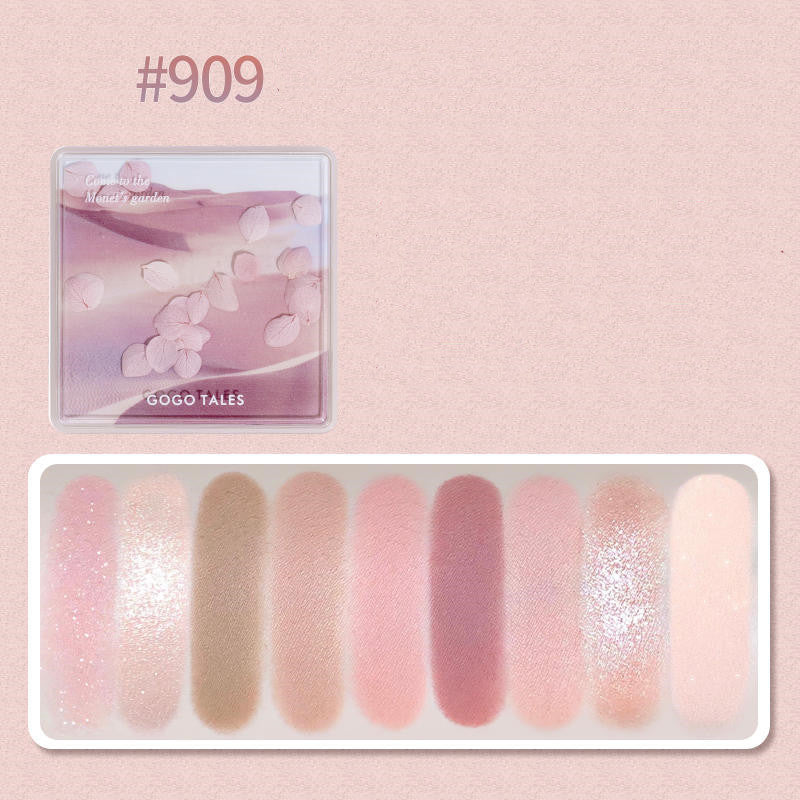 Gogo Tales Chic Multi-Finish Eyeshadow Palette – Matte, Pearl & Glitter Shades 🌸💖