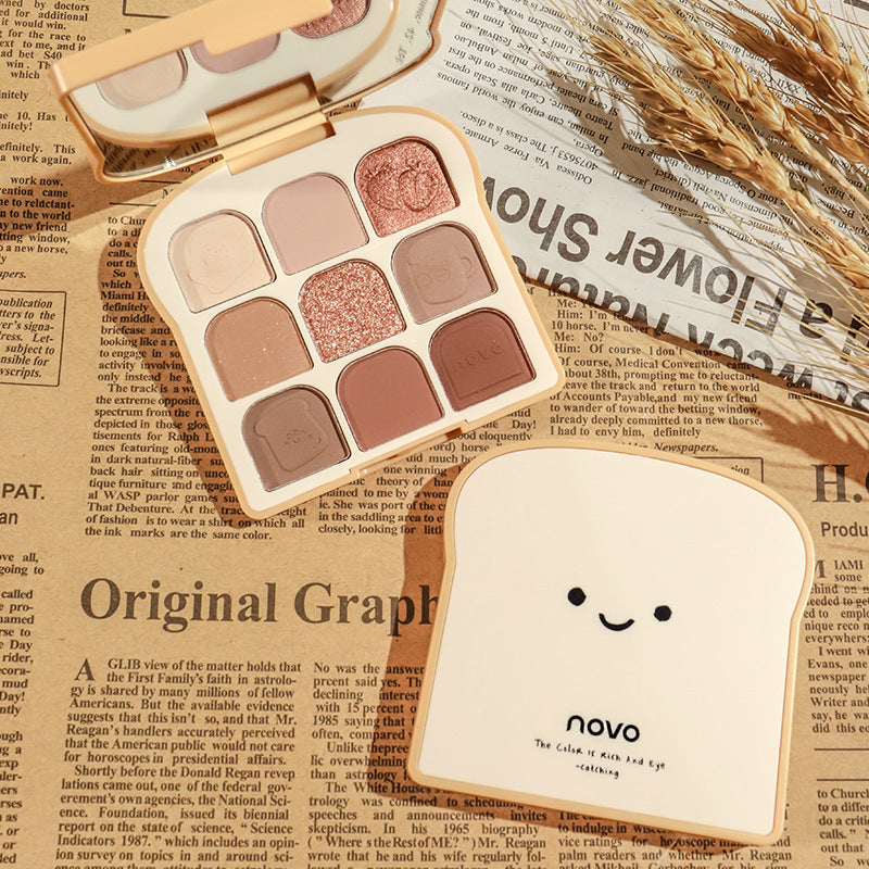 🍞 NOVO Toast 9-Colour Soft Toast Eyeshadow Palette ✨️