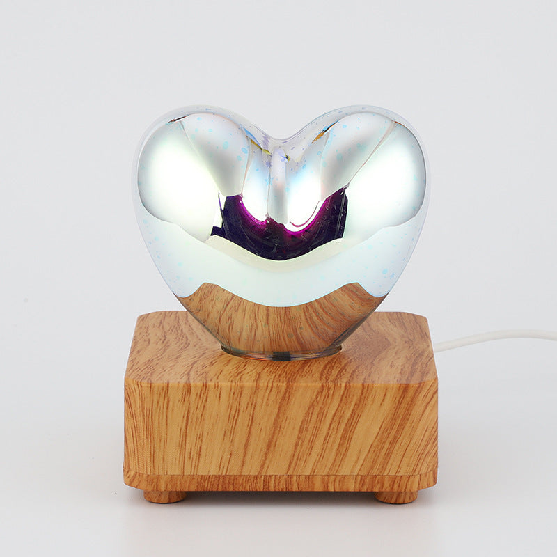 ❤️ 3D Love Glass Night Lamp — Romantic Glow for Your Space ✨