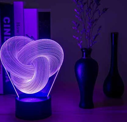 ✨️Twist Aura – 3D LED Mood Lamp🌈