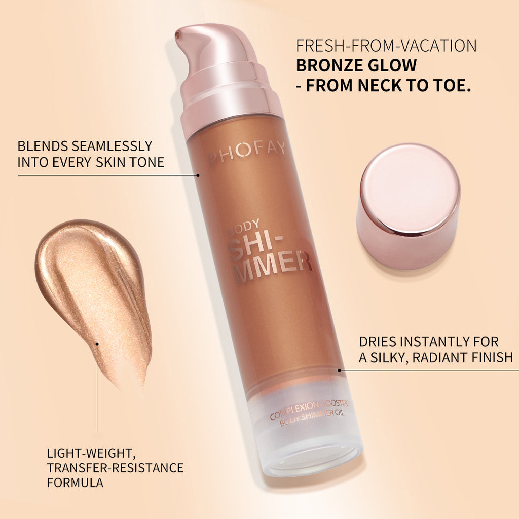 ✨ PHOFAY Body Shimmer Oil – Glow That Never Quits ☀️