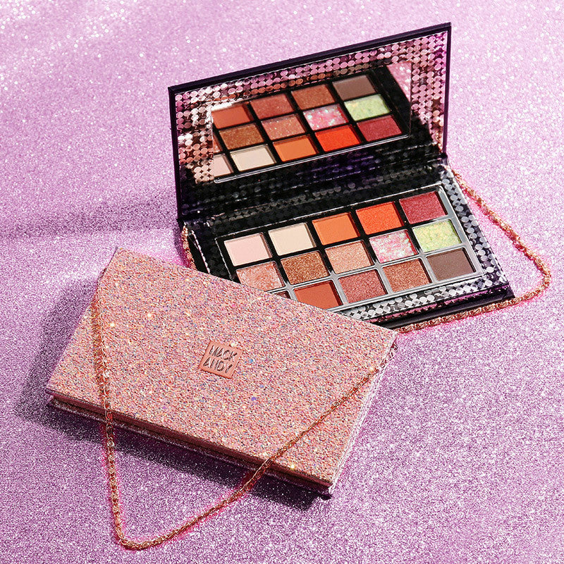 🌟 Pink Sparkling Star Eyeshadow Palette — Matte & Pearlescent Glow ✨