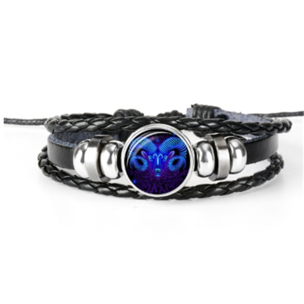 🔮Zodiac Constellation Bracelet – Braided Cosmic Energy🌌✨️
