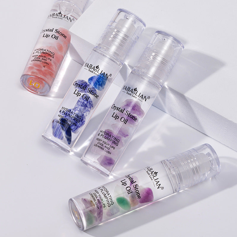 💎 Crystal-Infused Moisturizing Lip Oil — Shine, Hydrate & Glow ✨