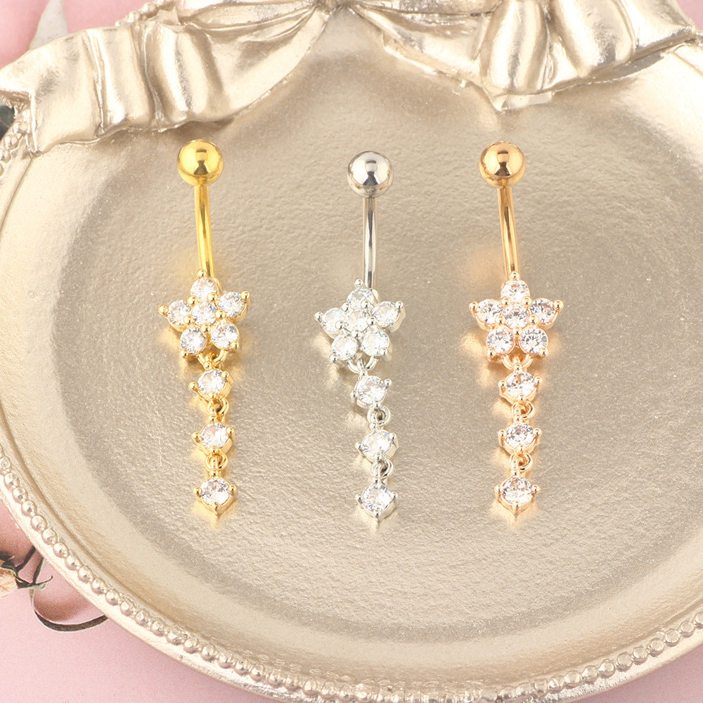 💎🌸Zircon Belly Button Nail — Sparkle & Shine🌸💎