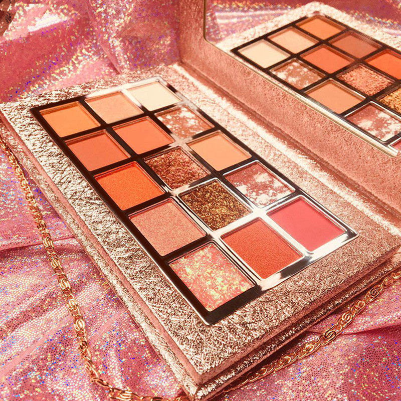 🌟 Pink Sparkling Star Eyeshadow Palette — Matte & Pearlescent Glow ✨