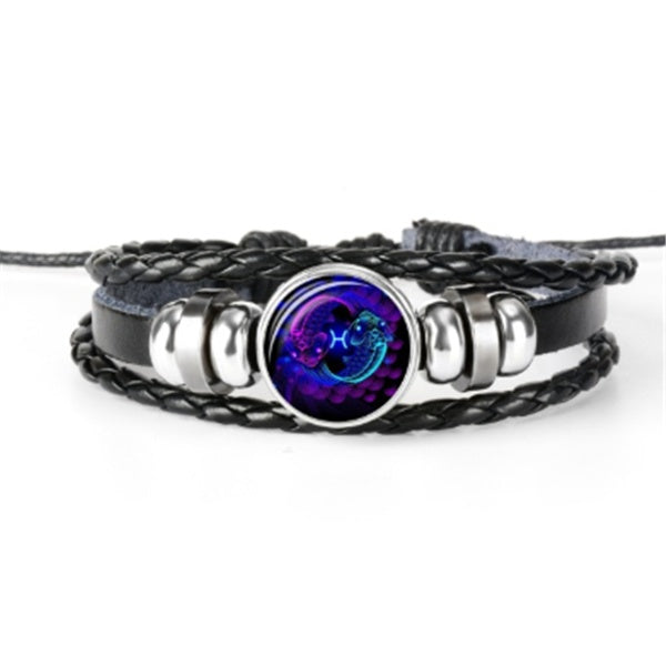 🔮Zodiac Constellation Bracelet – Braided Cosmic Energy🌌✨️