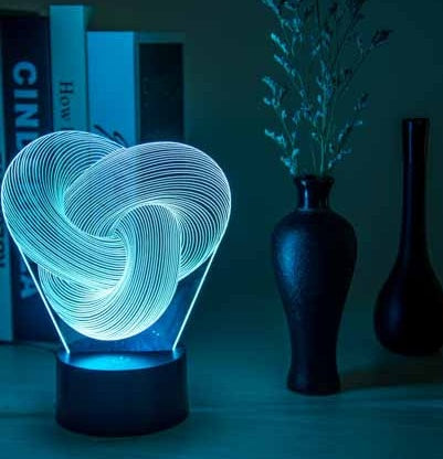 ✨️Twist Aura – 3D LED Mood Lamp🌈