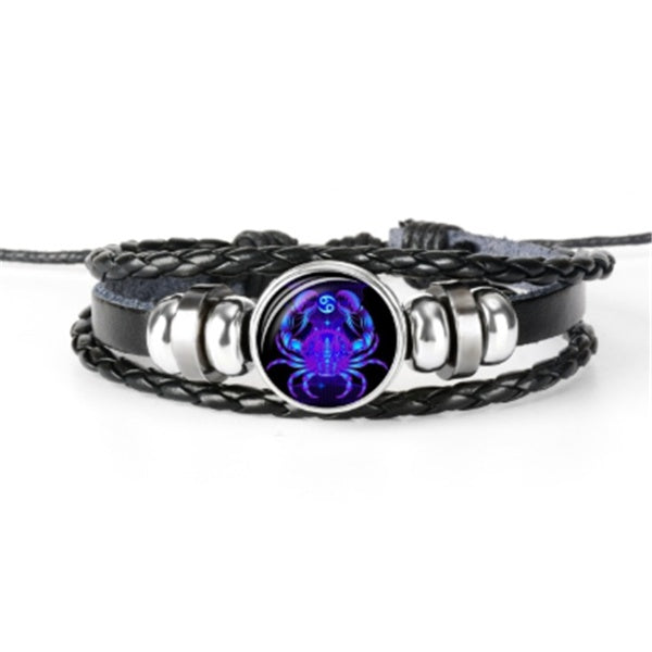 🔮Zodiac Constellation Bracelet – Braided Cosmic Energy🌌✨️