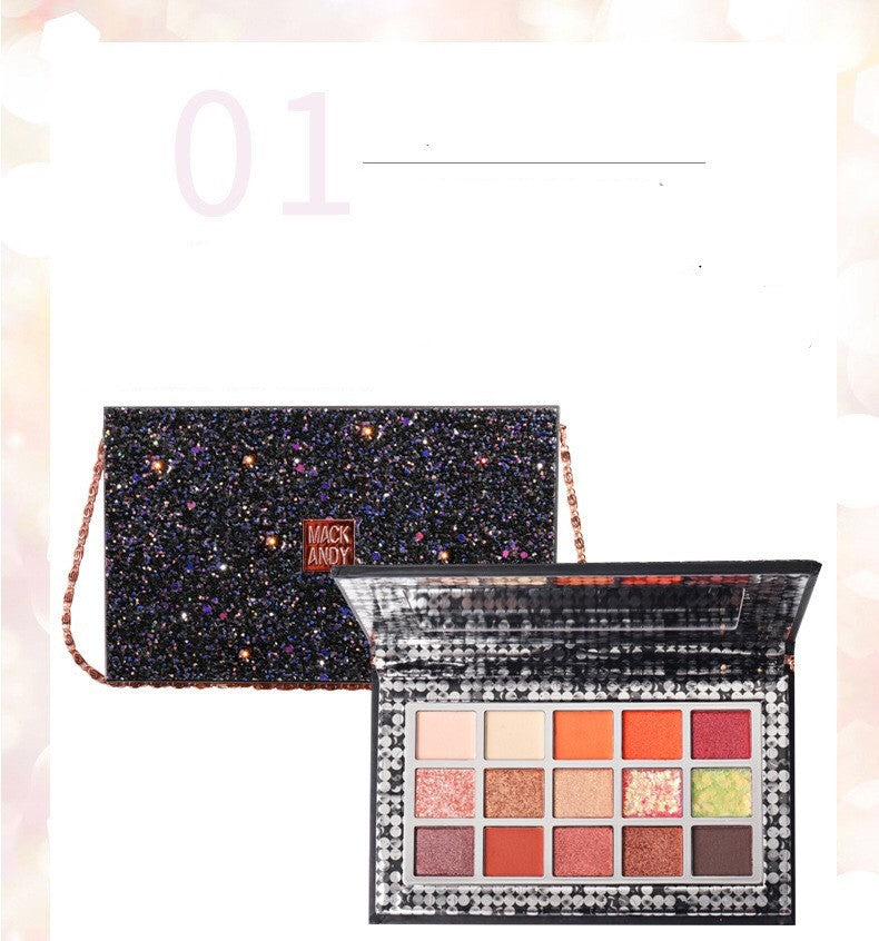 🌟 Pink Sparkling Star Eyeshadow Palette — Matte & Pearlescent Glow ✨