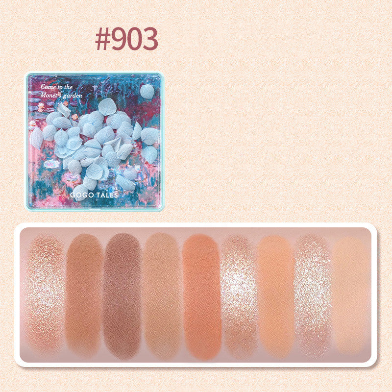 Gogo Tales Chic Multi-Finish Eyeshadow Palette – Matte, Pearl & Glitter Shades 🌸💖