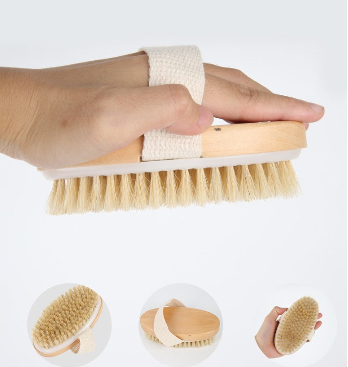 🌿Dry Massage Bristle Brush – Lymphatic & Anti-Cellulite Boost 🌸🦵