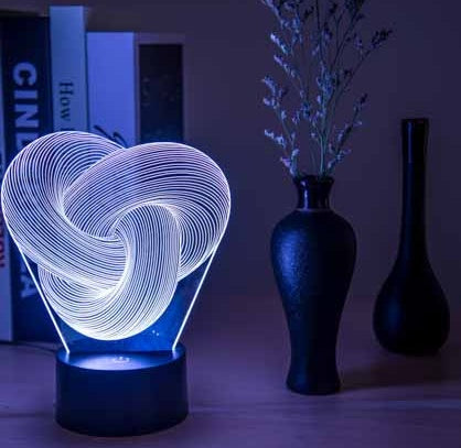 ✨️Twist Aura – 3D LED Mood Lamp🌈