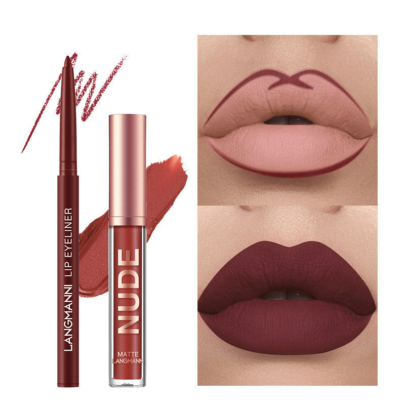 💋 12-Piece Lip Kit – Matte Lipsticks & Lip Liners Set