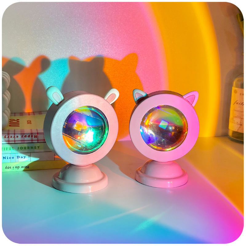 🌅 Mini Sunset Projection Lamp — Your Room, More Aesthetic home 🌈💛