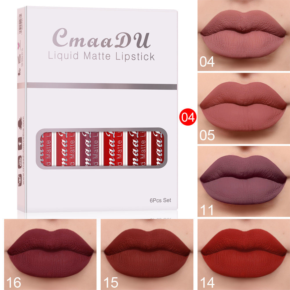 💄 Velvet Matte Lip Kit – 6 Shades, Waterproof & Long-Lasting 🔥❤️