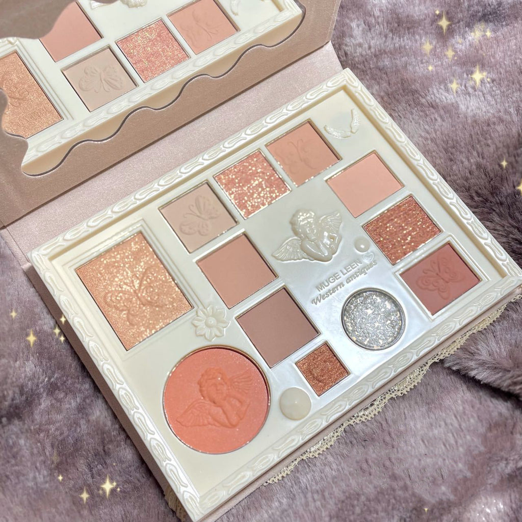 🌸12 Colors Lace Pearly Eyeshadow Palette✨