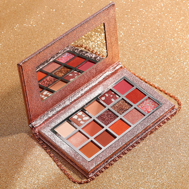 🌟 Pink Sparkling Star Eyeshadow Palette — Matte & Pearlescent Glow ✨