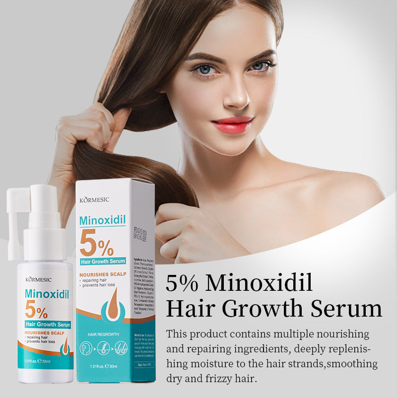 Minoxidil 5% Hair Regrowth Serum – Thickening Scalp Treatment 💧🌸