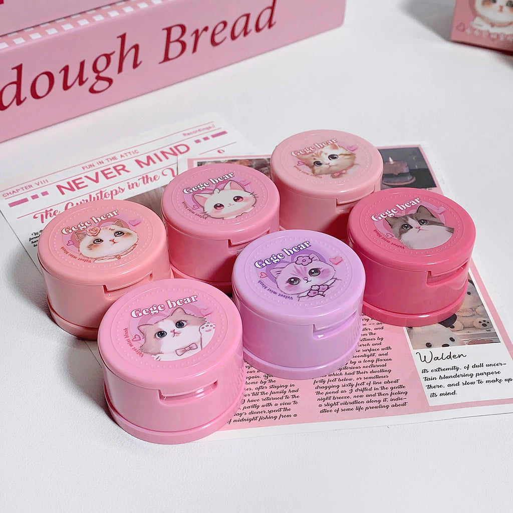 🐾🩷Kawaii Cat Cushion Blush — With Powder Puff 🩷🐾