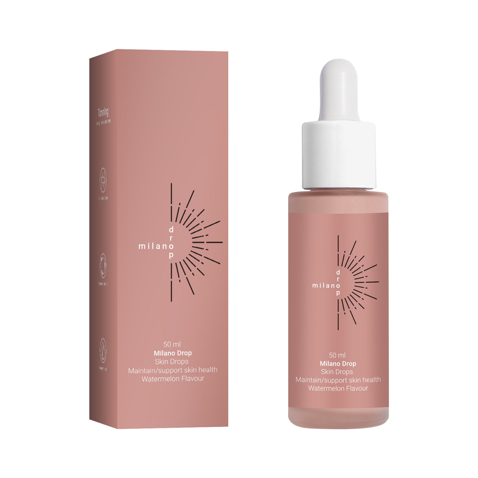 ✨️☀️Self Tanning Serum Drops in Box – Dark Bronzer for Face & Body☀️🔥