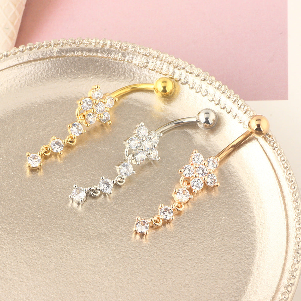 💎🌸Zircon Belly Button Nail — Sparkle & Shine🌸💎