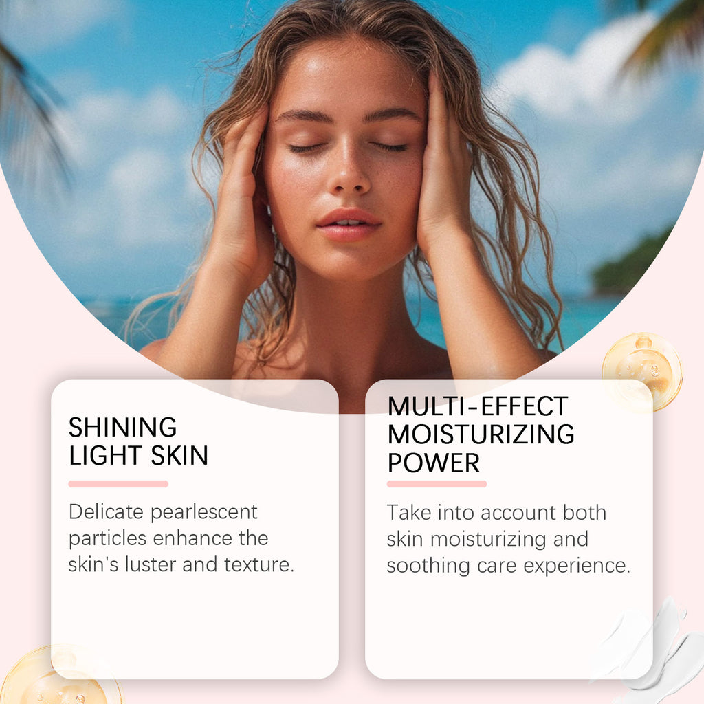 ✨🥥Copper Coconut Glitter Body Oil SPF 45 — Glow & Protect🥥✨️