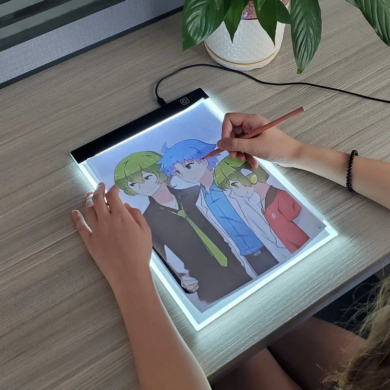 ✨ LED Tracing Drawing Board – Adjustable Brightness 🌙✏️