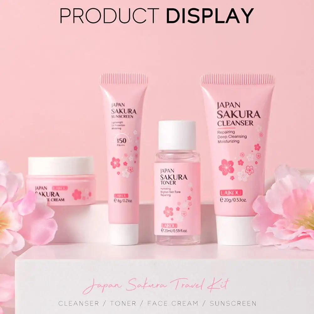 ✨ Sakura Skin Care Travel Set 🌸💧