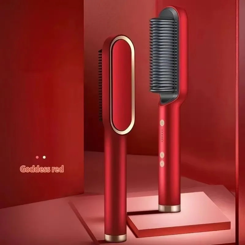 🔥 Multifunctional Hot Comb Straightening Brush 💇🏼‍♀️✨️