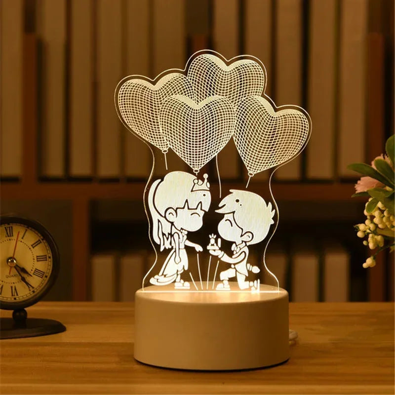 ❤️ 3D Love LED Lamp – Where Light Meets Emotion ✨️