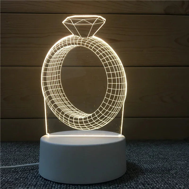 ❤️ 3D Love LED Lamp – Where Light Meets Emotion ✨️
