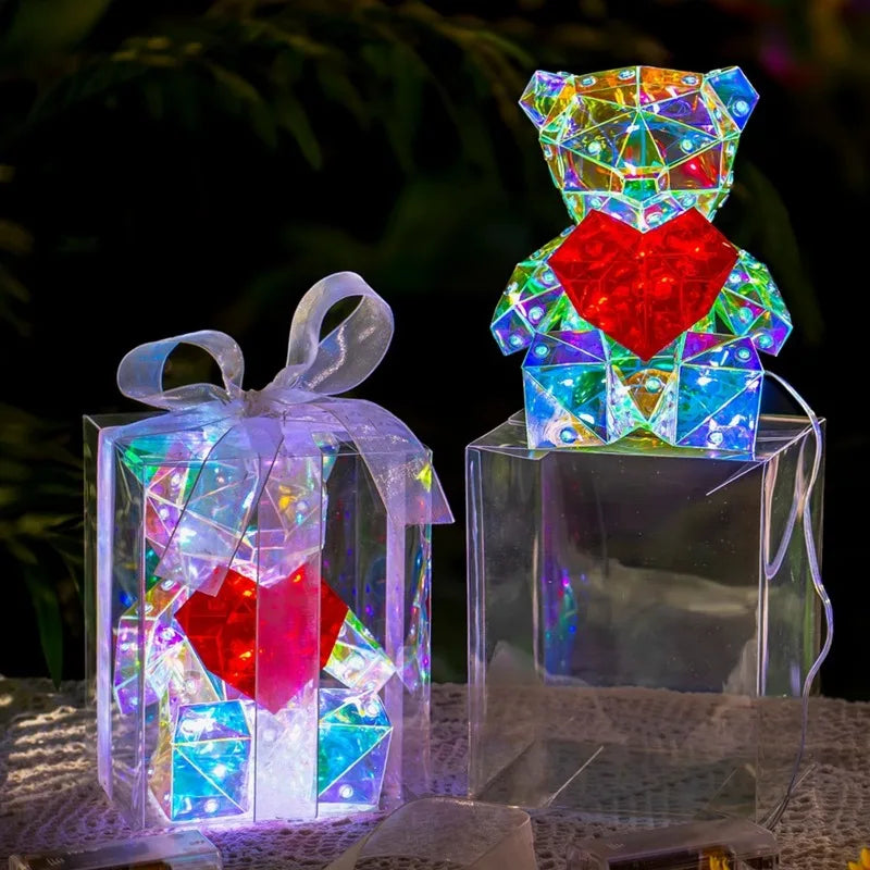 🌟 15CM Loving Glowing Bear – Magical Valentine’s Day Gift 💖🐻