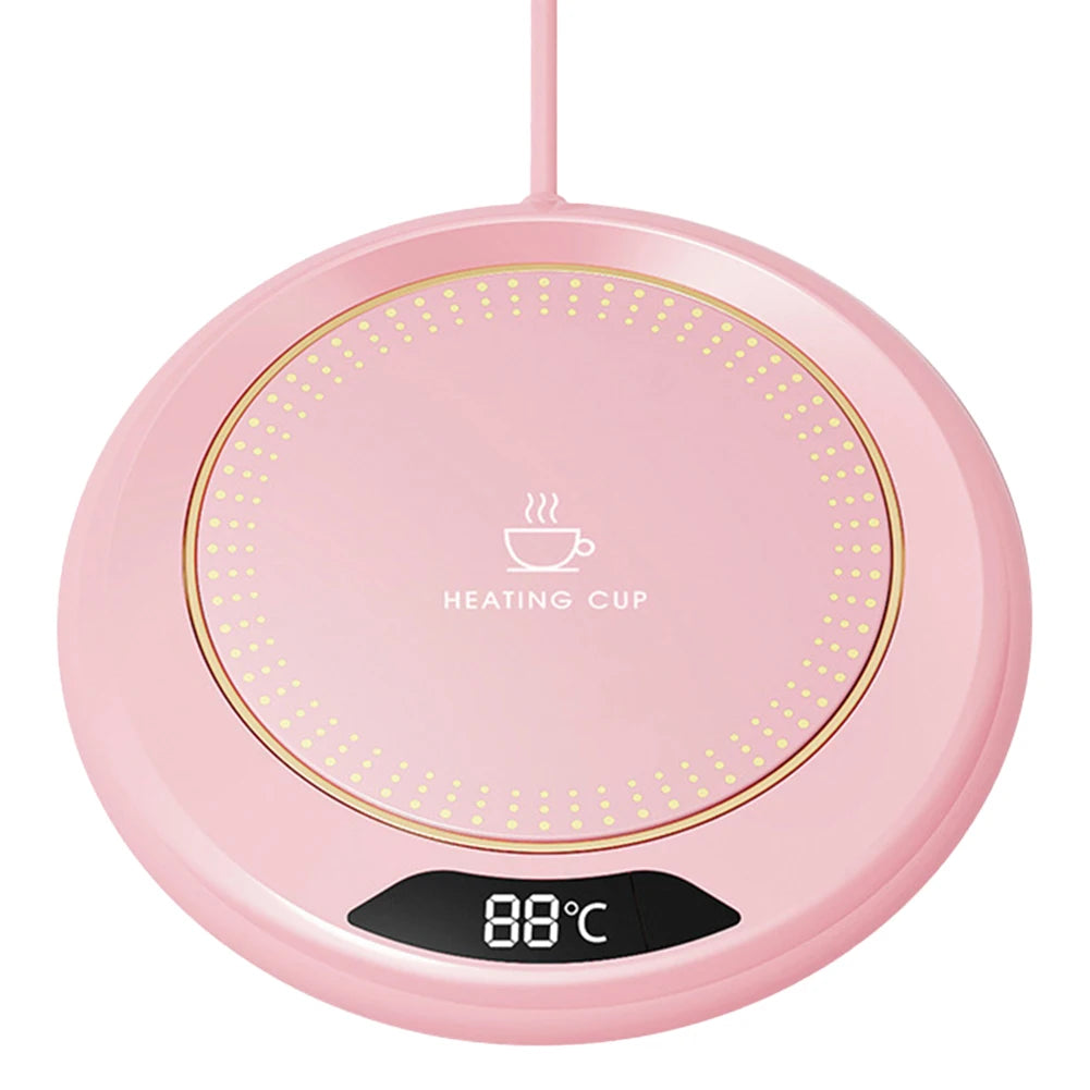 ☕💖 Electric Coffee Mug Warmer – 3 Temperature Settings 🔥✨