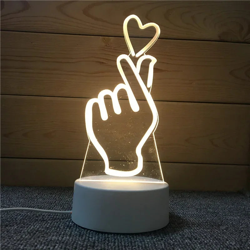 ❤️ 3D Love LED Lamp – Where Light Meets Emotion ✨️