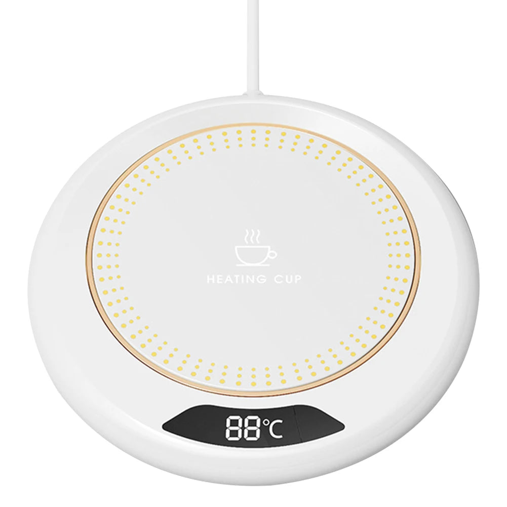 ☕💖 Electric Coffee Mug Warmer – 3 Temperature Settings 🔥✨