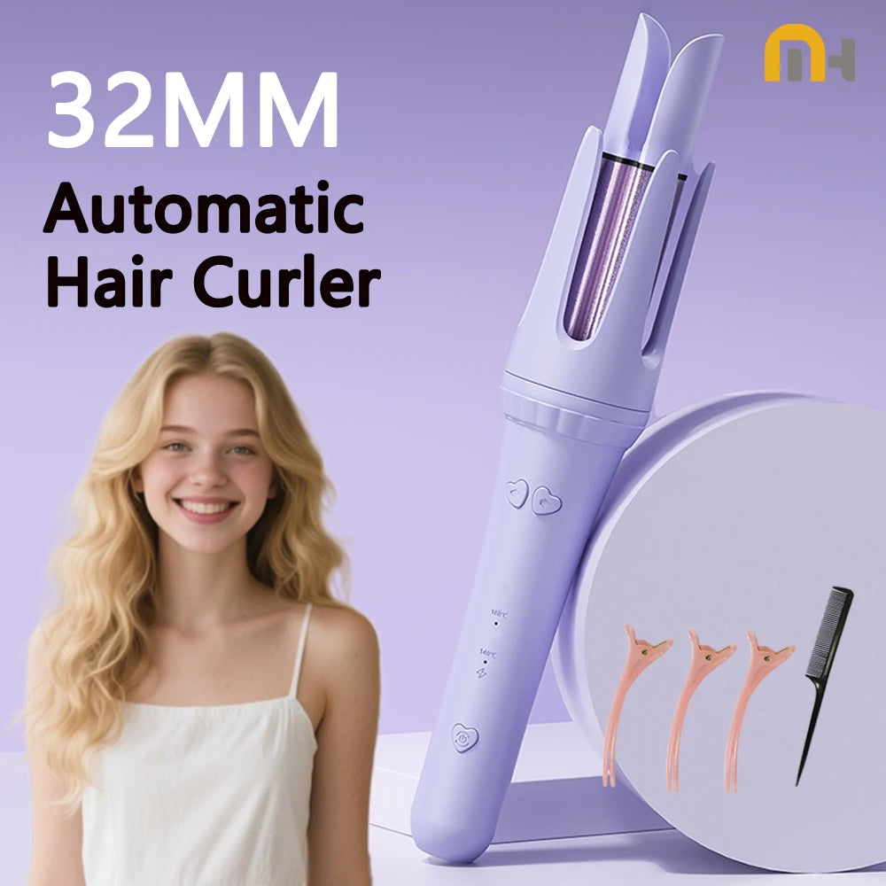 Automatic hair Curler – Ceramic Wand 🌀🤍
Get smooth, effortless salon waves at home. 💁‍♀️✨