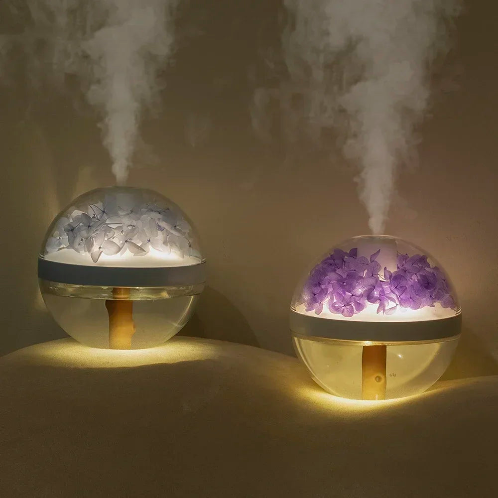 🌸 Flower LED Air Humidifier💧✨️