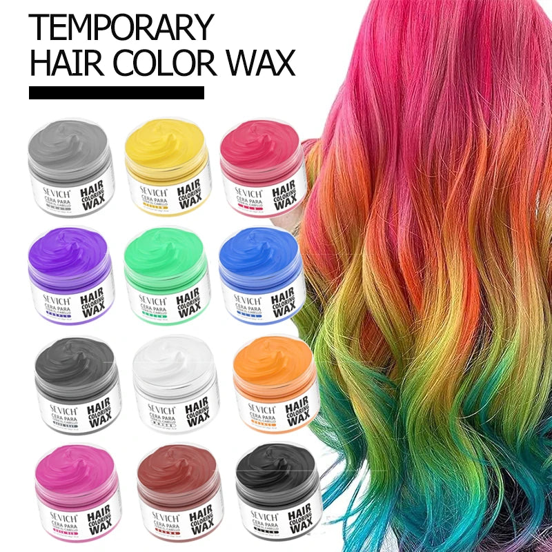 🎨 Hair Colour Wax – Temporary & Fun 🎨 wash out in one go ✨💇‍♀️