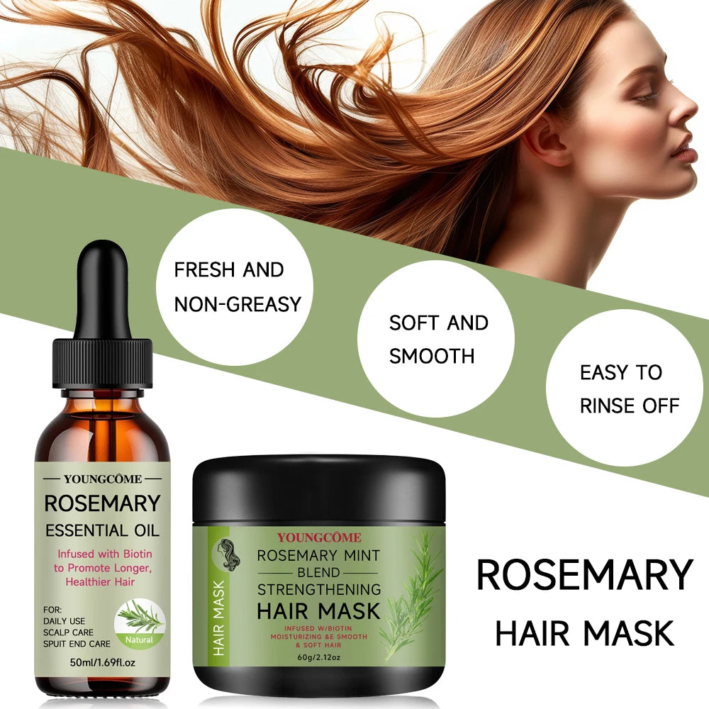 🌿Rosemary Hair Growth & Repair Kit-Strong Roots • Healthier Growth • Silky Lengths🌿✨️