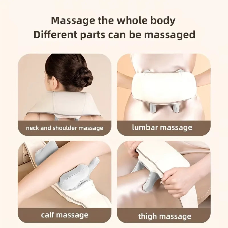 🌸 Wireless Neck & Shoulder Massager – Deep Relaxation Anytime 💆🏻‍♀️