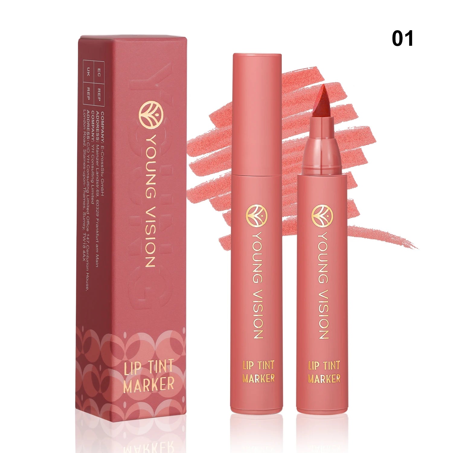 💋 Lip Tint Pen – Matte Water Lipstick & Lip Stain Combo ♥️
