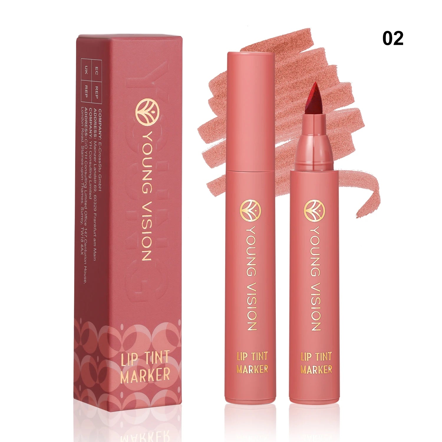 💋 Lip Tint Pen – Matte Water Lipstick & Lip Stain Combo ♥️