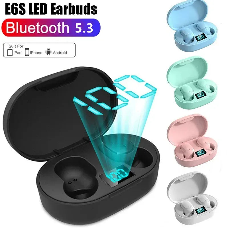🎧 E6S TWS Wireless Bluetooth Headset 🎧
Crystal-clear sound, ultimate freedom 🎵✨