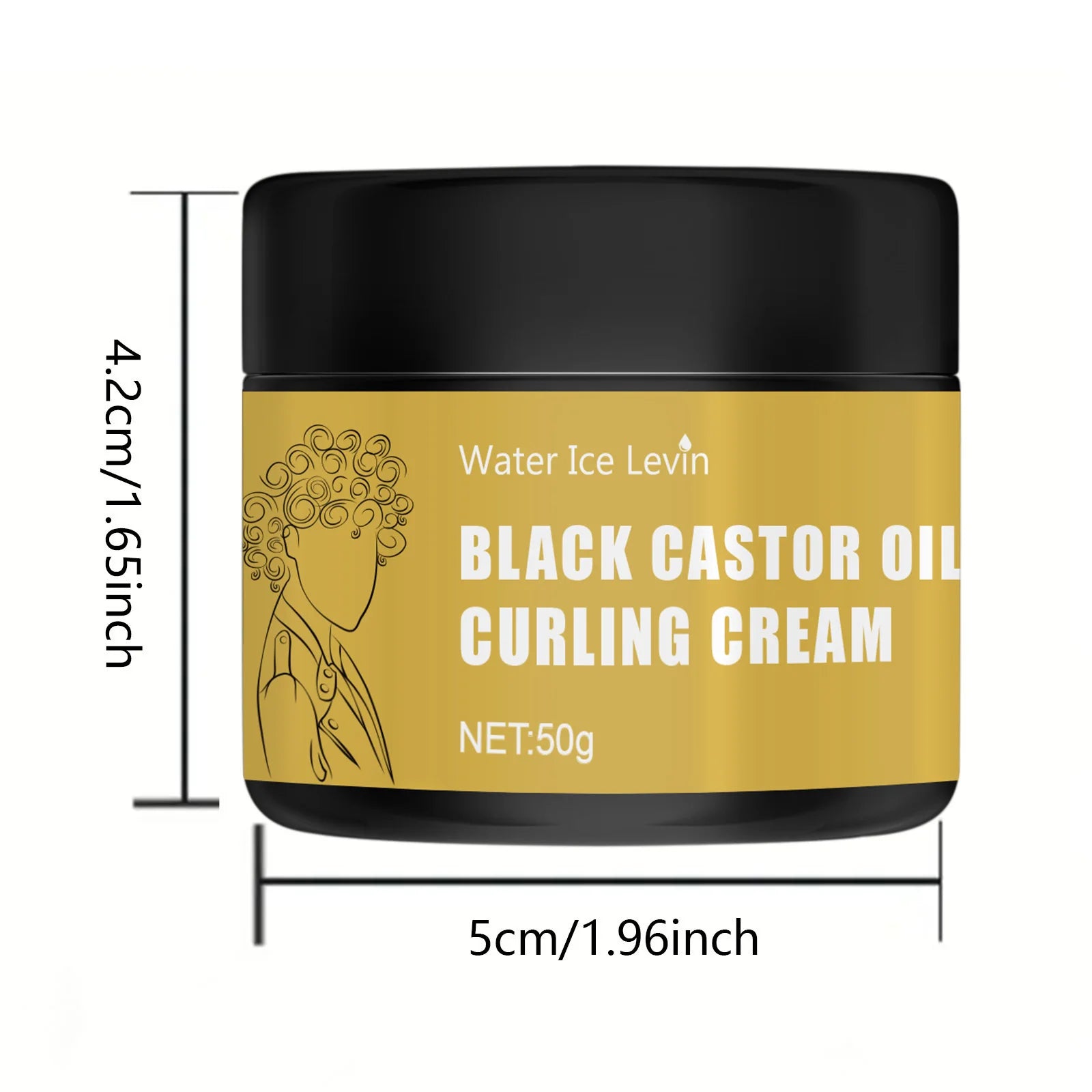 🌀🖤Black Castor Oil Curl Detangling Cream-Deep Moisture•Curl Control 🖤