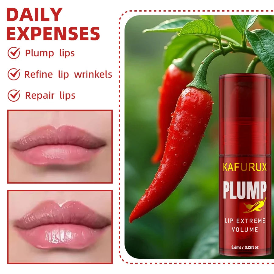 ✨️💋1PC Lip Plump Moisturizing Lip Oil 🌶🔥
