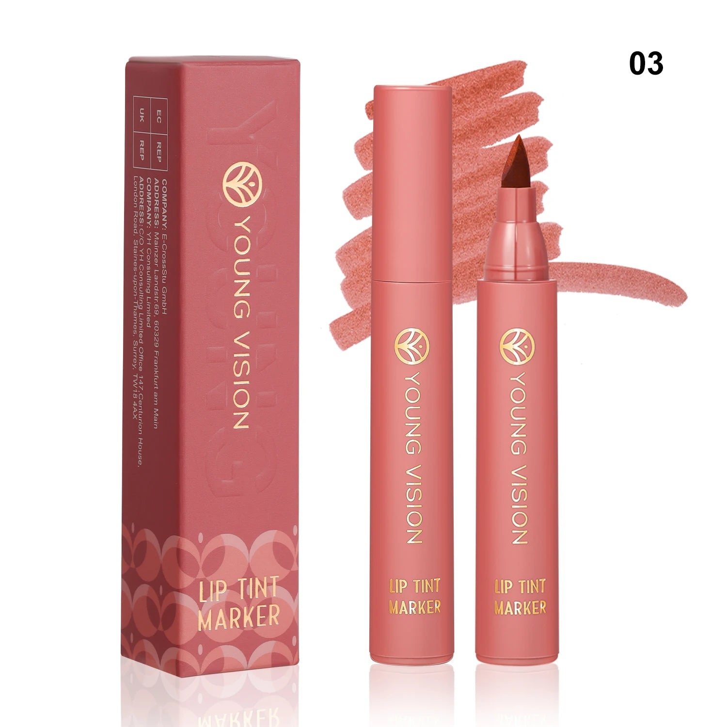 💋 Lip Tint Pen – Matte Water Lipstick & Lip Stain Combo ♥️