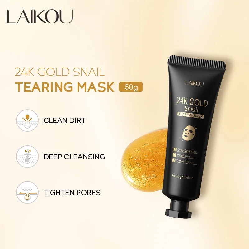 🌸 LAIKOU Sakura 24K Gold Peeling Face Mask 🌸
Renew, smooth & refresh your skin ✨💛