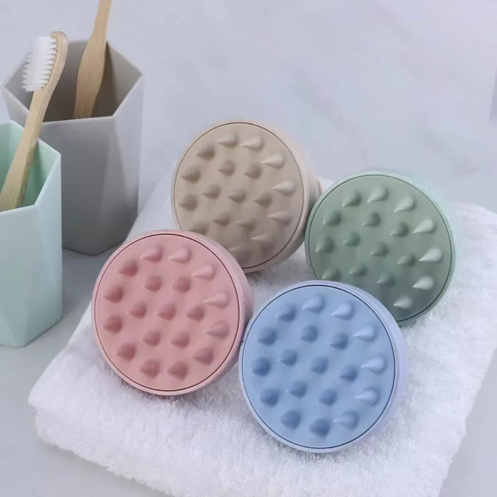 💧Silicone Scalp Massage Shampoo Brush- 🫧🩷